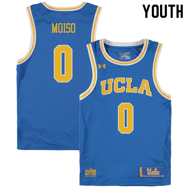 Youth #0 Jerome Moiso UCLA Bruins College Basketball Jerseys Sale-Blue - Click Image to Close